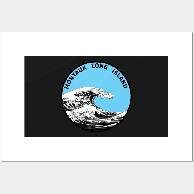 MONTAUK LONG ISLAND NEW YORK SURFING SURF SURFER Wall Art by TravelTime